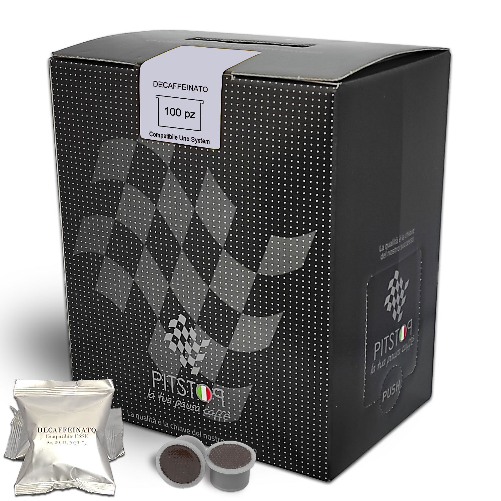PitStop Decaffeinato compatibile Uno System - 1 scatola PitStop Decaffeinato compatibile Uno System - 1 scatola