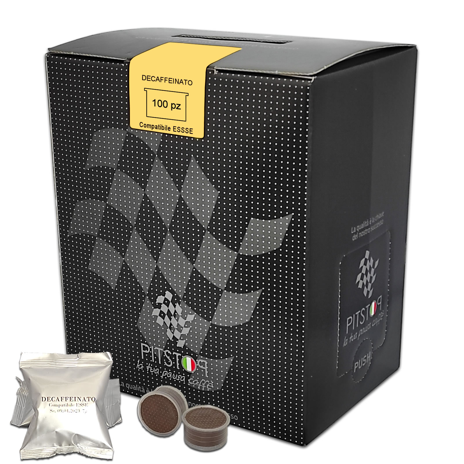 PitStop Decaffeinato compatibile ESSSE - 1 scatola PitStop Decaffeinato compatibile ESSSE - 1 scatola